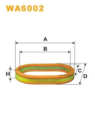 WIX FILTERS wa6002 -  Воздушный фильтр